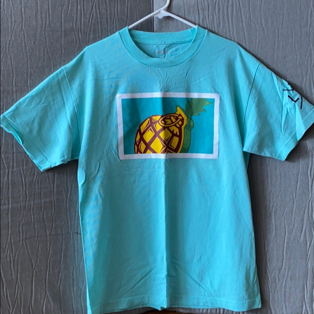 Large Turquoise Pineapple Grenade TShirt Lotuss